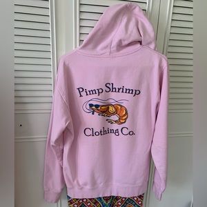 Pimp Shrimp Co. Light Pink Mid-Weight Hoodie